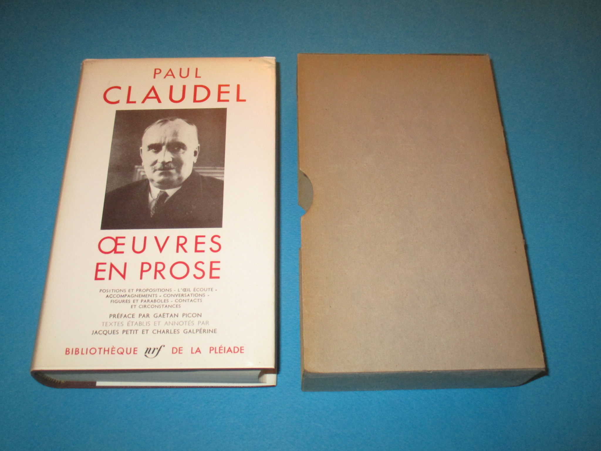 Oeuvres en prose, Paul Claudel, La Pléiade 1965