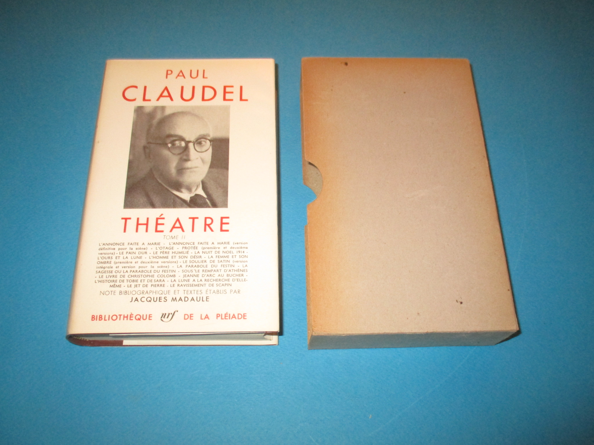 Théâtre II, tome 2, Paul Claudel, La Pléiade 1959
