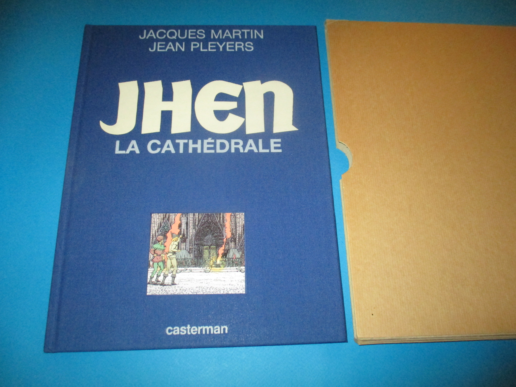 Tirage de tête Jhen 5 La Cathédrale, numéroté et signé par Jacques Martin et Jean Pleyers, Casterman