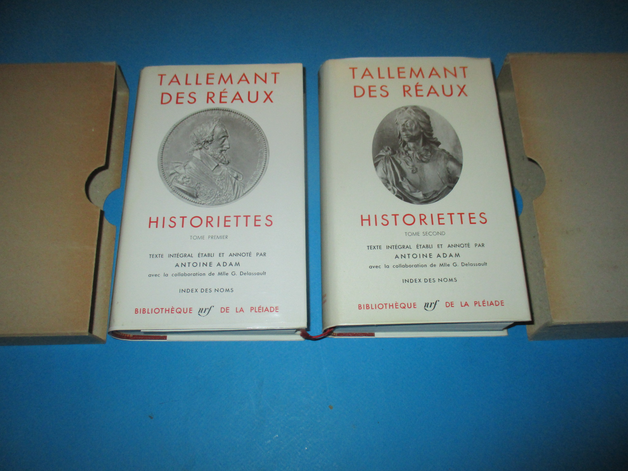 Historiettes, Tallemant des Réaux, tomes 1 & 2 complets, La Pléiade 1960-61