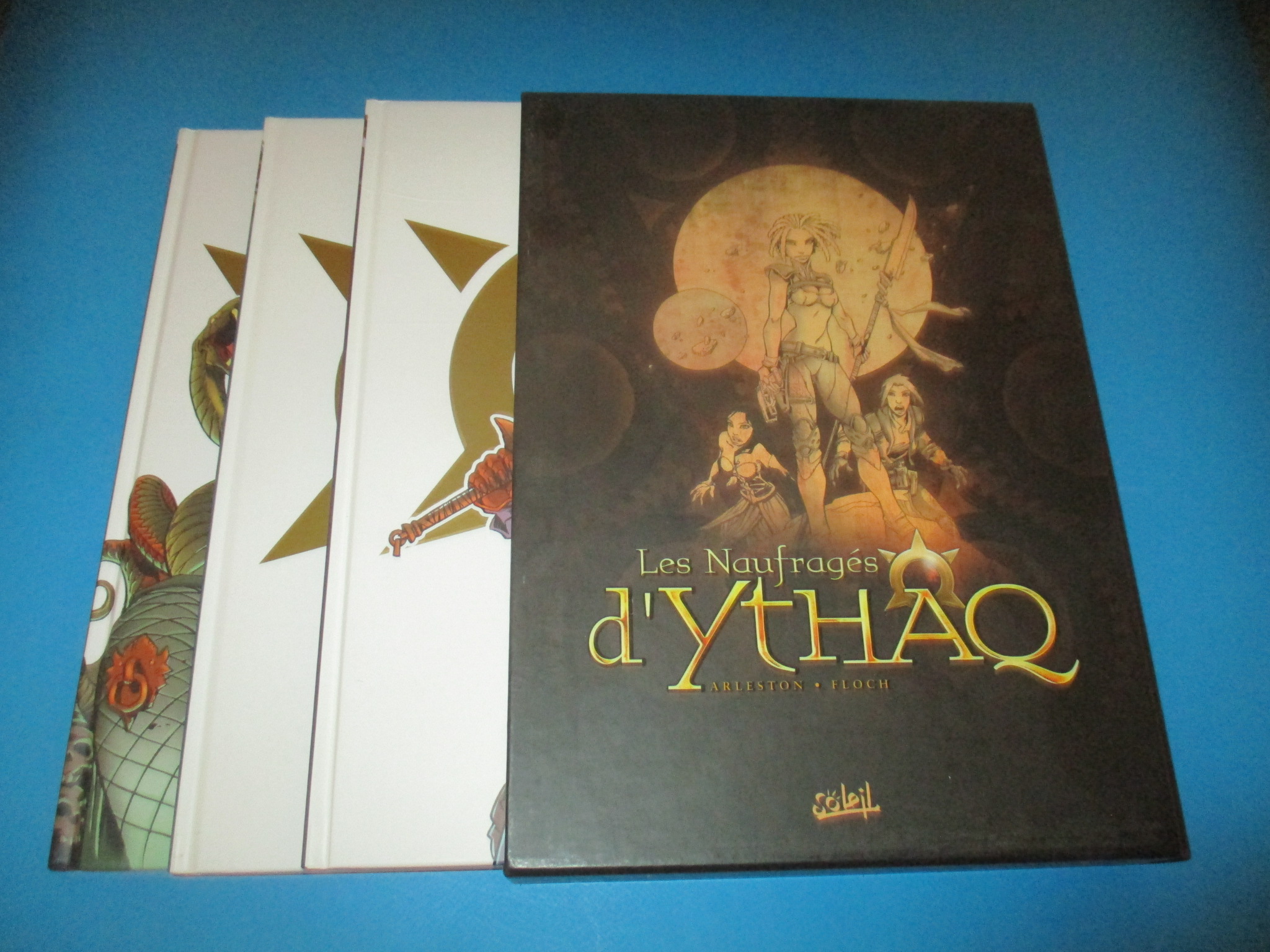 Coffret millésimé 3 BD Les Naufragés d\'Ythaq + 1 XL, Tomes 1 à 3, Arleston & Floch, Soleil