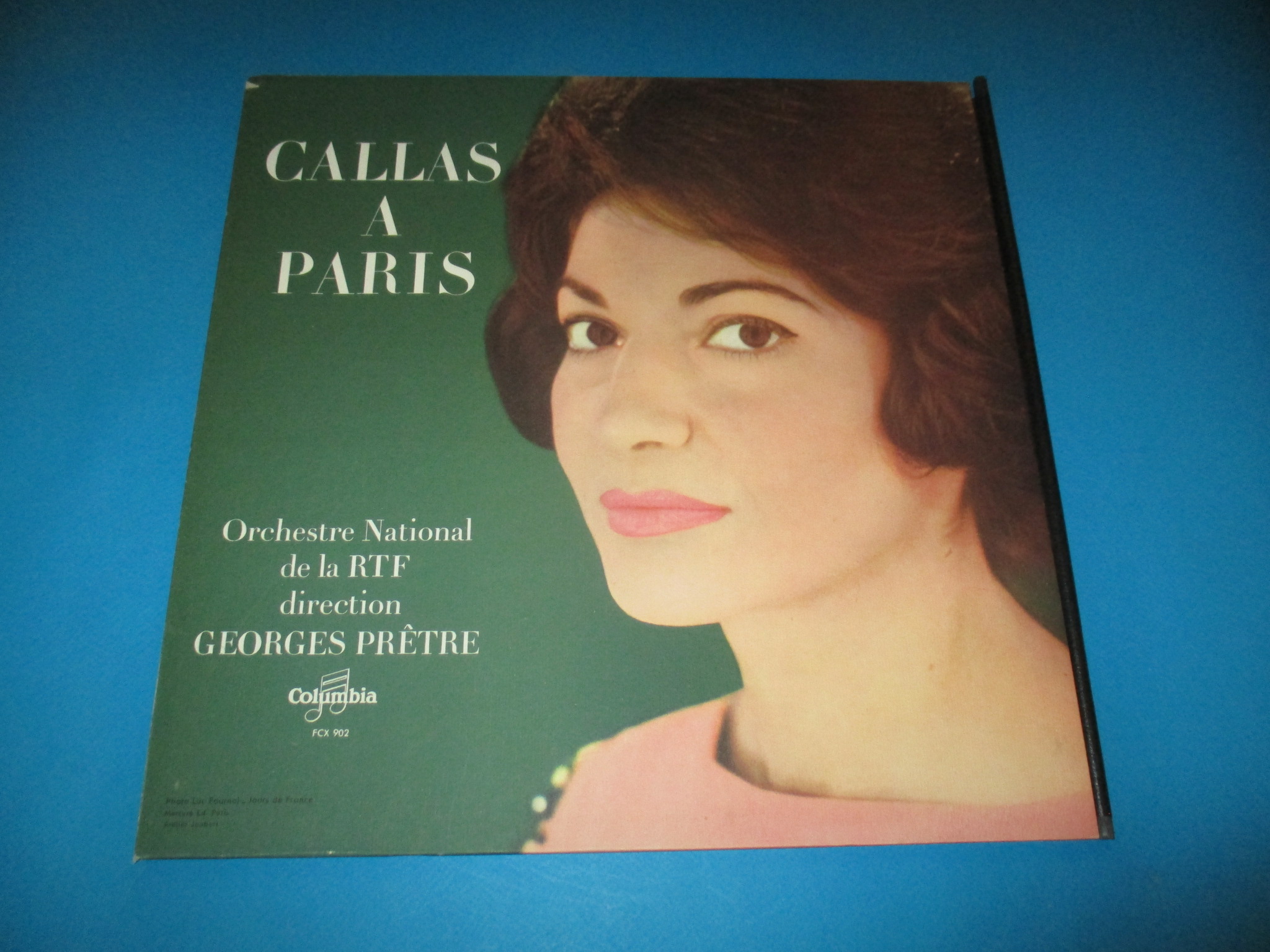 Disque Maria Callas à Paris, Airs d\'opéras français, Orchestre National de la RTF direction Georges Prêtre, 33 tours Columbia