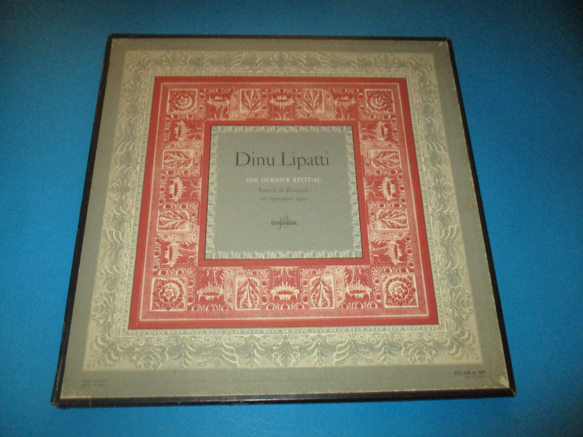 Coffret 2 disques Dinu Lipatti, Son dernier récital, Festival de Besançon 16 septembre 1950, Columbia