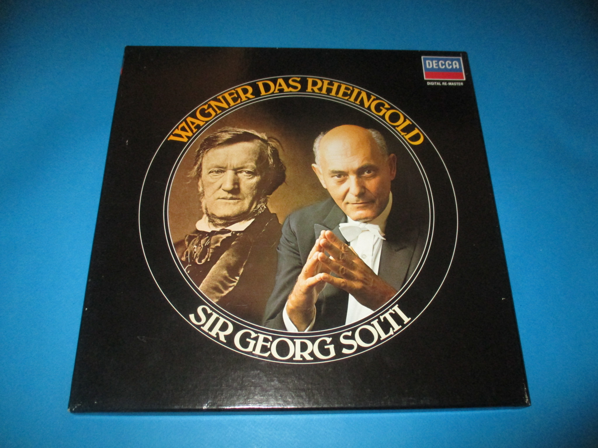 Coffret 3 disques Wagner, Das Rheingold, L\'Or du Rhin, Sir Georg Solti, 3 x 33 tours Decca