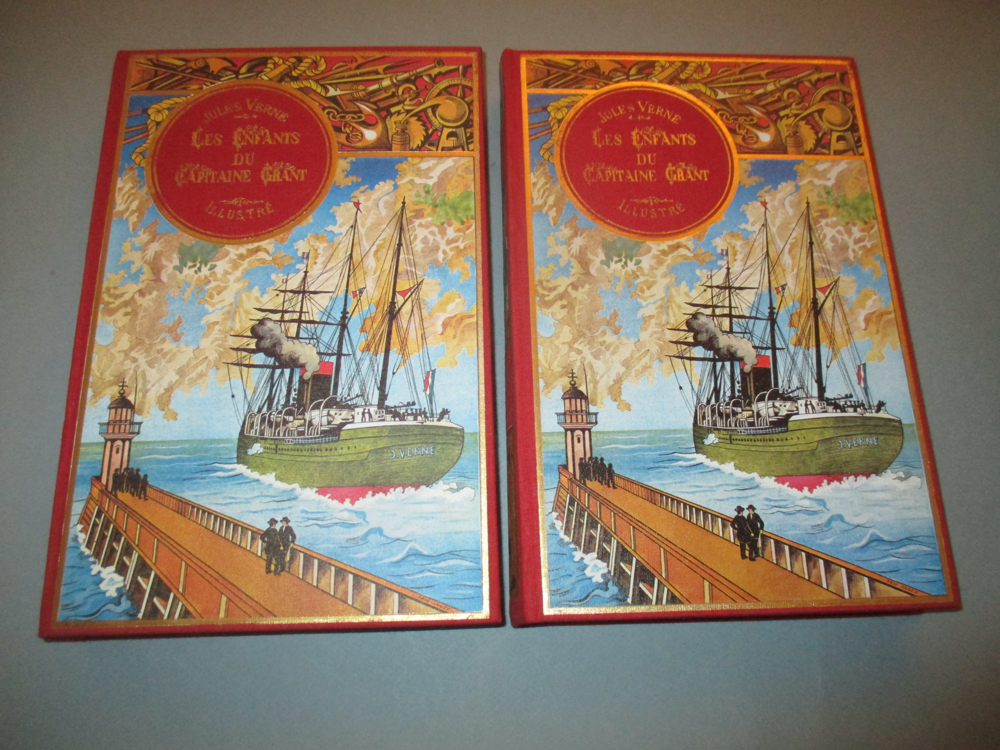 Les enfants du Capitaine Grant, 2 volumes, Jules Verne, Voyages Extraordinaires, Michel de l\'Ormeraie