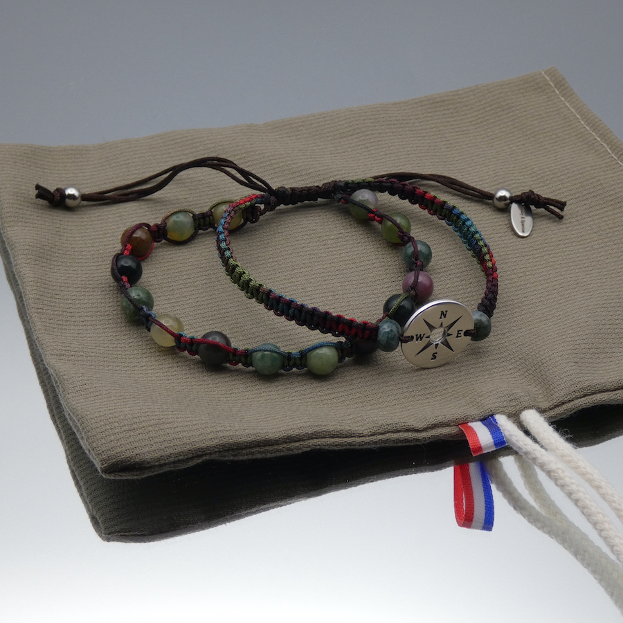 Bracelet mode homme en pierre