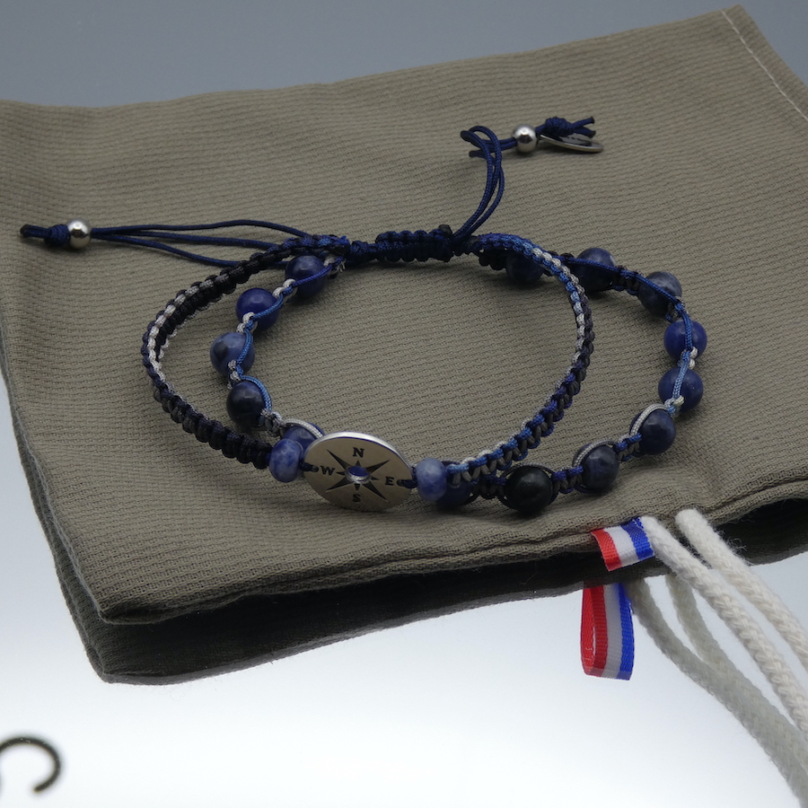 Bracelet homme pierre de Sodalite