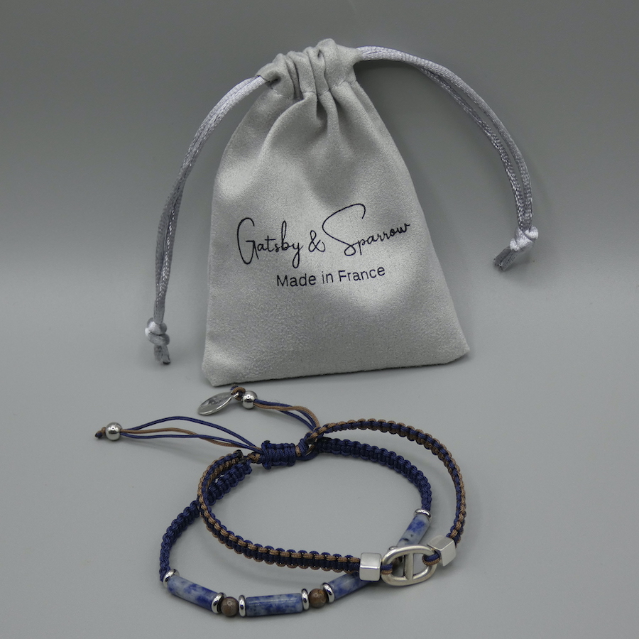 Bracelet pour homme Ethan pierre naturelle sodalite