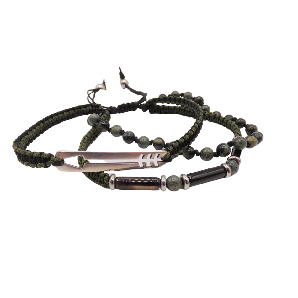 bracelet-Anoki-homme-jaspe kambaba-kaki