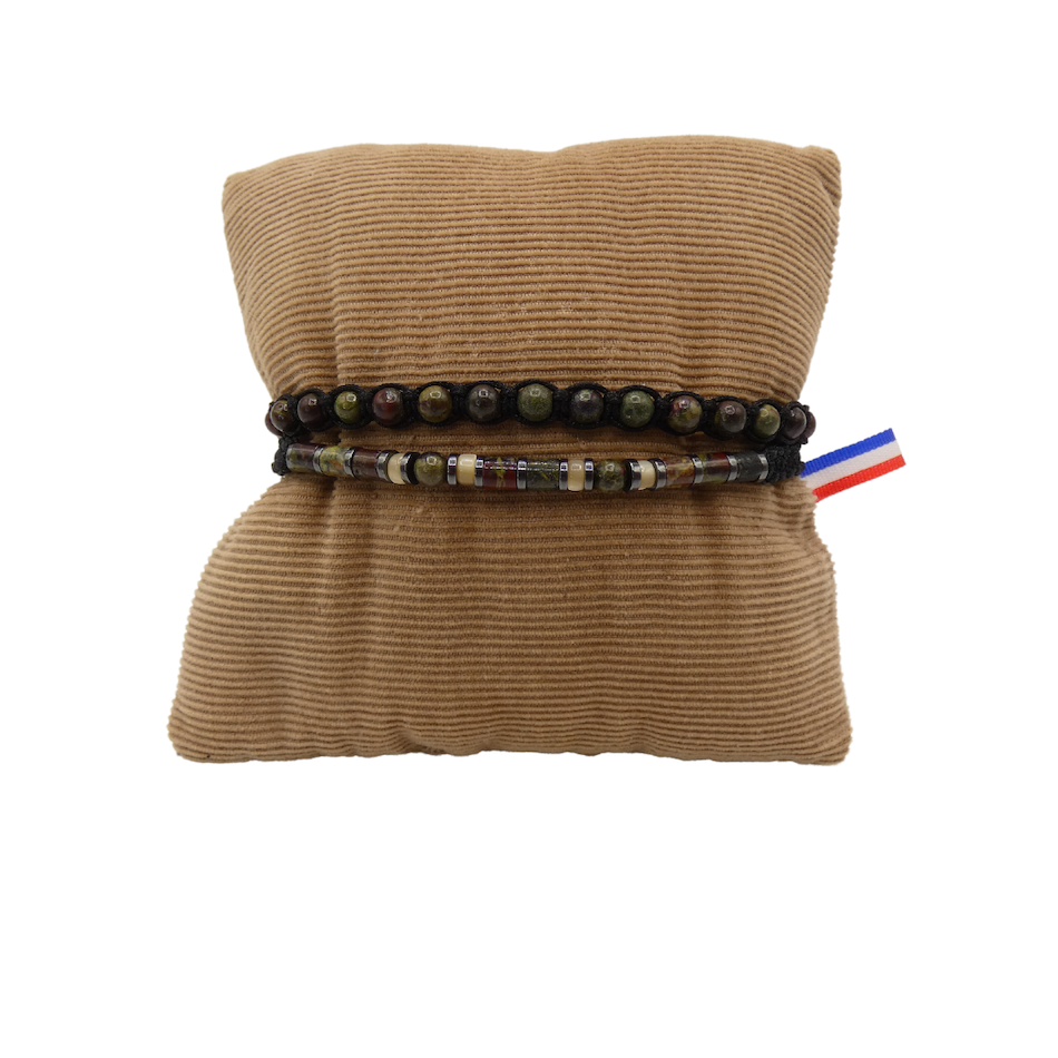 Bracelet-double-romeo-jaspe-sang-de-dragon