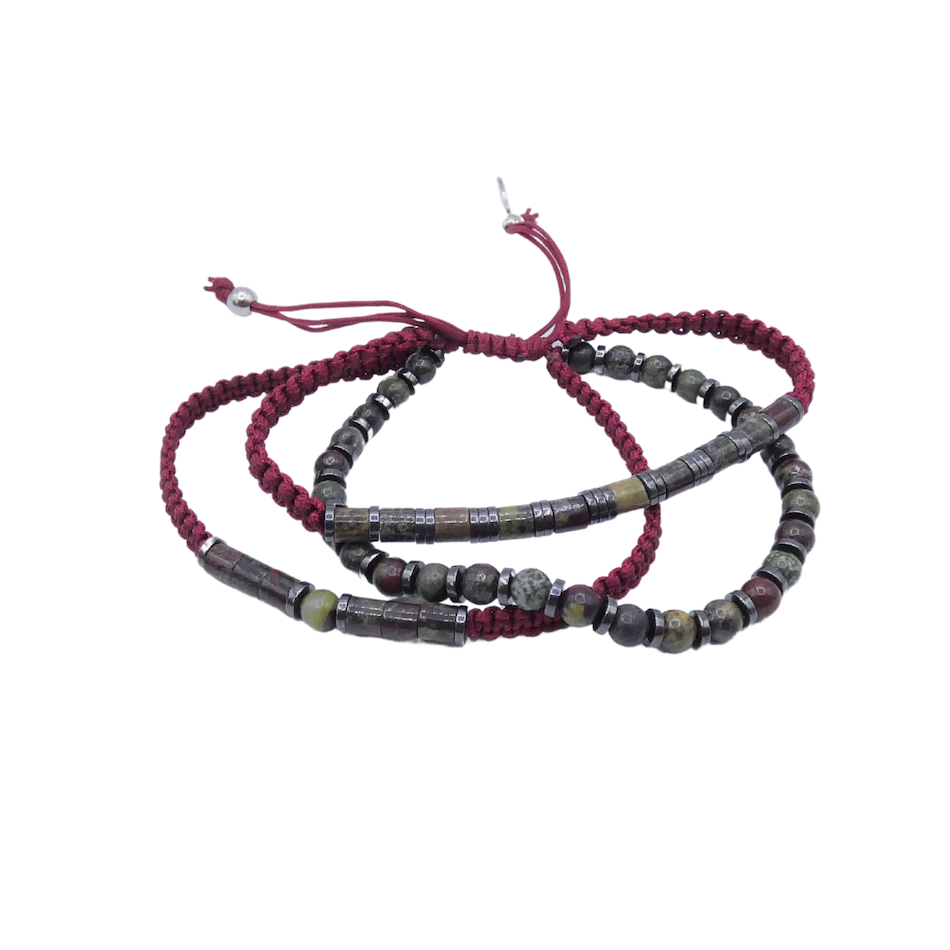bracelet-triple-homme-Arthur-jaspe-sanguin