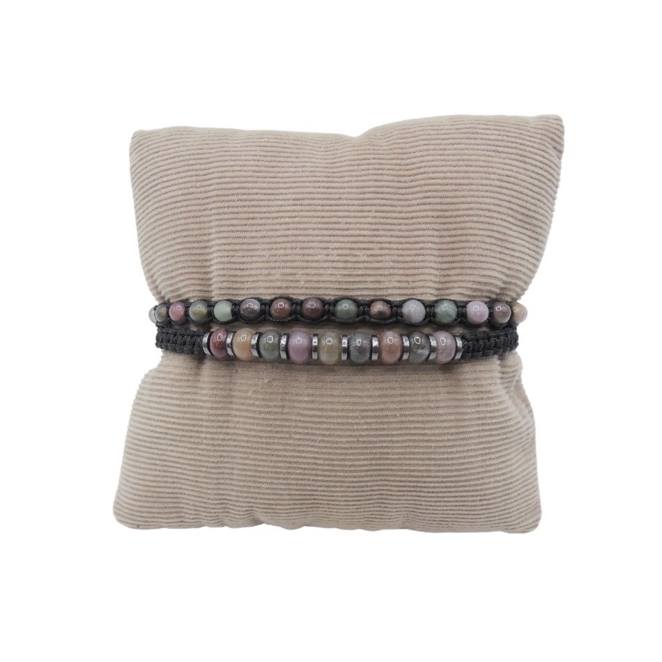 Bracelet-double-homme-pierre-agate-jules-hématite-tendance-artisanat-France