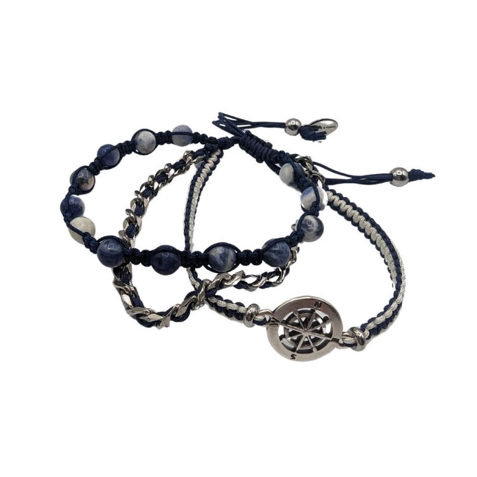 Bracelet-Sacha -triple-sodalite