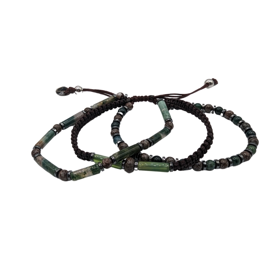 Bracelet-trio-agatemousse-pierre-naturelle-marron-vert