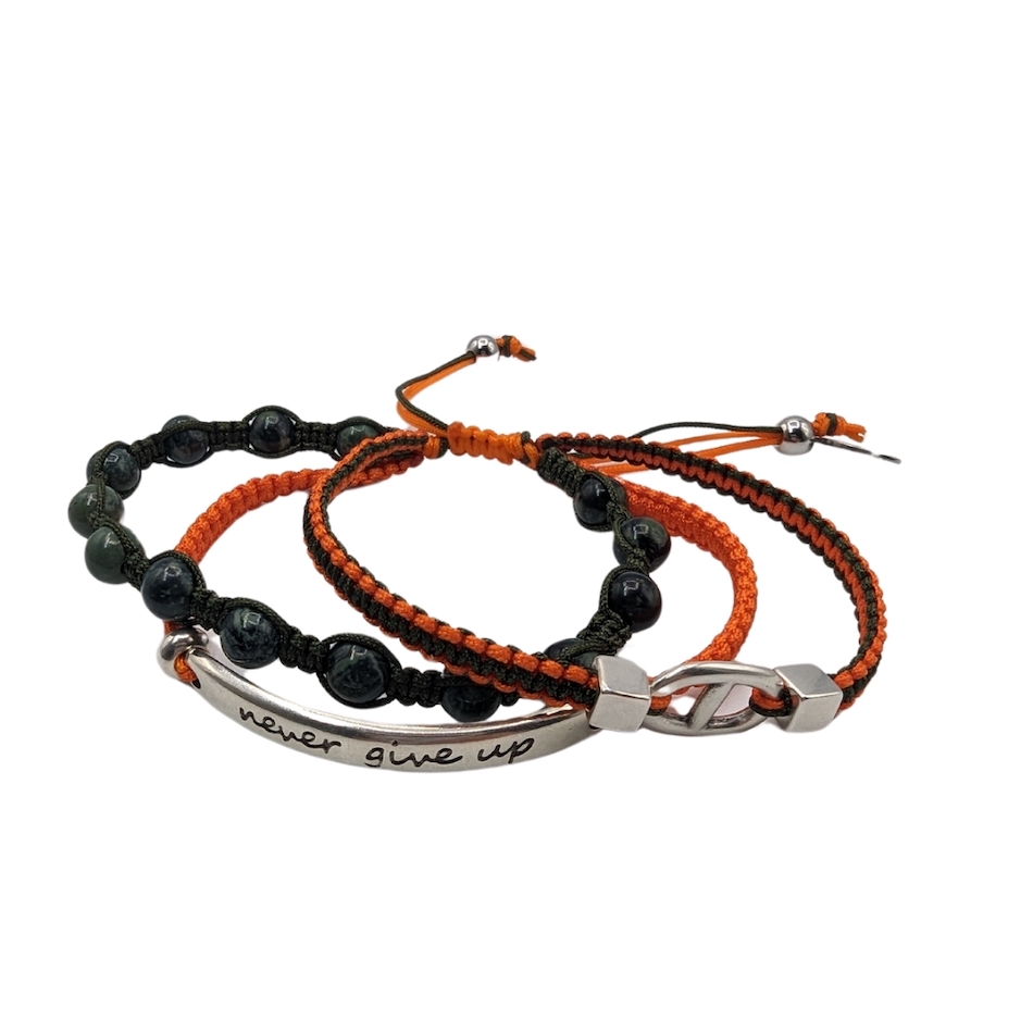 Bracelet-Laurent-orange-kaki-pierre-jaspe-kambaba-triple-triodebracelet