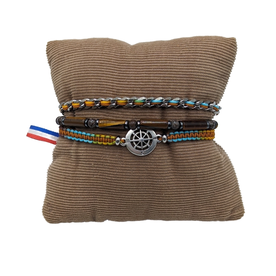 Bracelet-Marin-pierre-naturelle-oeidetigre-madeinfrance-artisanat-chaine-gourmette-homme