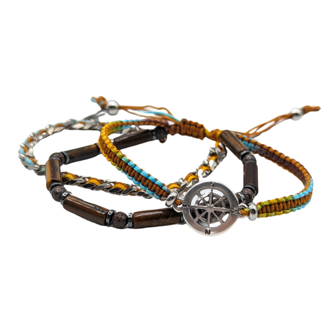 Bracelet-marin-oeildetigre-homme-pierre-tressage-perles-tubes