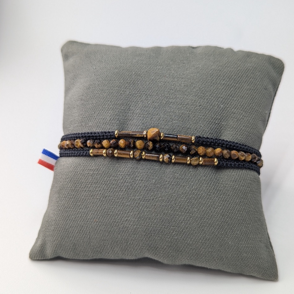 Bracelet-femme-oeil-de-tigre-protection-bracelets fins-doré-plaqué