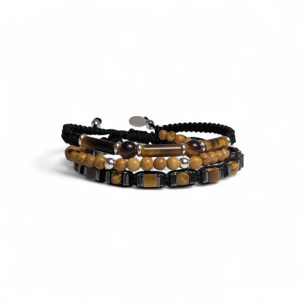 Bracelet Acadius collection Prestige oeil de tigre argent 925