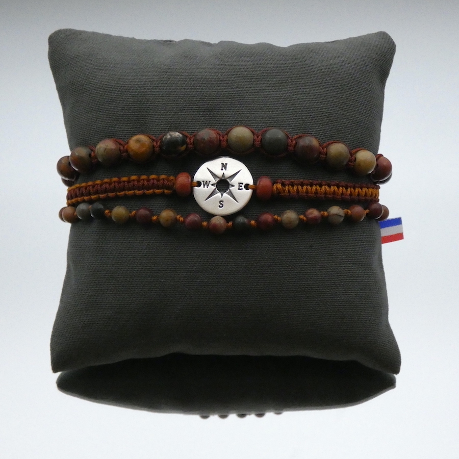 bracelet homme tendance pierre naturelle