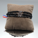 Bracelet de protection homme pierre obsidienne