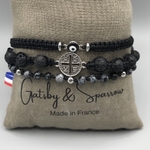 Bracelet homme pierre de protection amulette