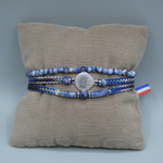 Bracelet  homme  pierre Sodalite