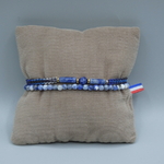 Bracelet deux rangs Osiris mixte