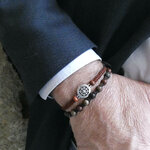Bracelet homme tendance pierre naturelle jaspe