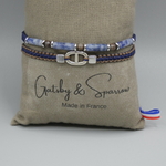Bracelet tendance homme pierre de sodalite Ethan