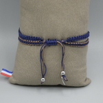 bracelet deux rangs pour homme sodalite