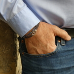 Bracelet homme Sodalite double Ethan