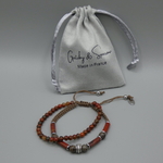 Bracelet renato pochette tissu .