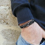 Bracelet labradorite pour homme