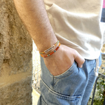 Bracelet-homme-double-cornaline-azurite malachite