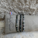 Baracelet-triple-homme-jaspe-kambaba-vert