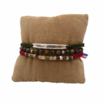 bracelet - triple-jaspe-homme-stacking-kaki-tendance-pierre-naturelle-heishi