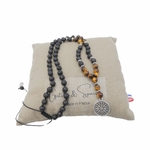 Collier- mi-long-Solano-homme-oeil-de-tigre-lave-pendentif