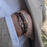 Bracelet-homme-tendance-triple-jaspe-trio-Laurent