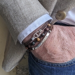 Bracelet-Laurent-homme-jaspe-multi-pierre-naturelle