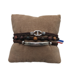 bracele-Laurent -homme-triple-jaspe-marron-pierre-naturelle