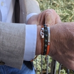 Bracelet-laurent-kaki-orange-jaspe-kambaba-homme