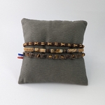 Bracelet-lilian-homme-triple-marron-camel-pierre-naturelle-jaspe-oeil de tigre