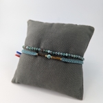 Bracelet-double-femme-Victoria-tressage-pierre-naturelle-chrysocolle-turquoise