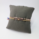 Bracelet-double-rhodochrosite-rose-pierre-femme-tissage-artisanel