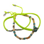 Lewis-triple-jaune -cornaline-chaine-tissage