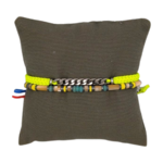 Bracelet-2R-Lewis-jaune -Fluo-amazonite-bracelet-homme-tendance