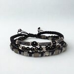 Bracelet-homme-Arcadius-argent massif-fabrication artisanat - France