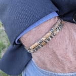 Bracelet Jovien Gatsby & Sparrow en pierres naturelles Pyrite  argent 925