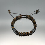Bracelet pierre naturelle oeil de tigre homme